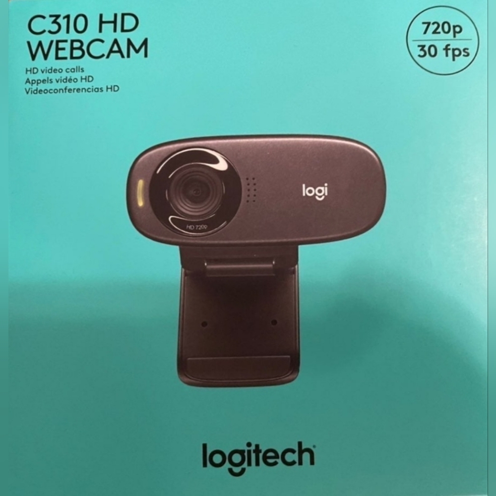 Logitech C310 HD Black Webcam - NEW with the Box!!!!!